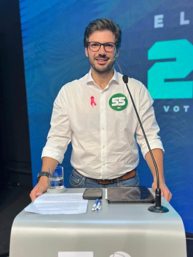 Tiago Amaral (PSD) fala sobre as expectativas para o debate da RICtv RECORD (Foto: reprodução / RICtv)