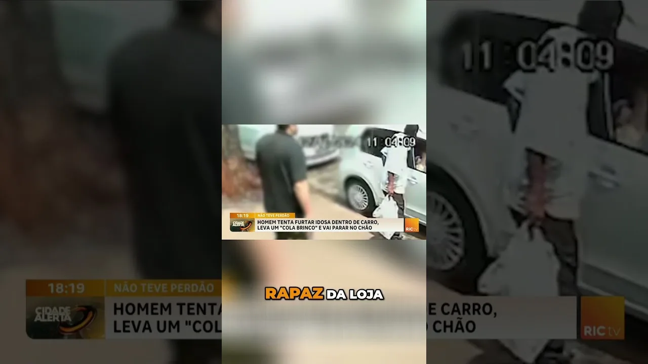 Flagrante: comerciante socorre idosa que estava sendo atacada por um homem