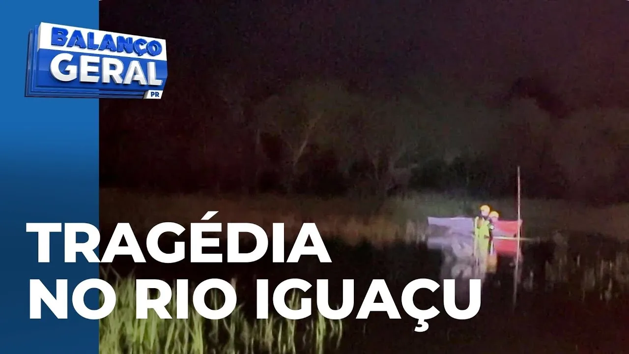 Avós e criança de 6 anos são encontrados mortos dentro de carro no rio Iguaçu