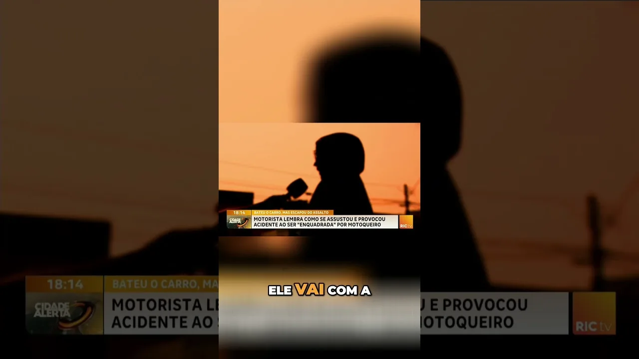 Motorista provoca acidente ao escapar de assalto; vítima teria sido "enquadrada" por um motoqueiro