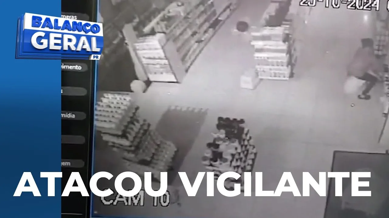 Ladrão furta produtos de cabelo, e na fuga, ataca o vigilante no centro de Londrina