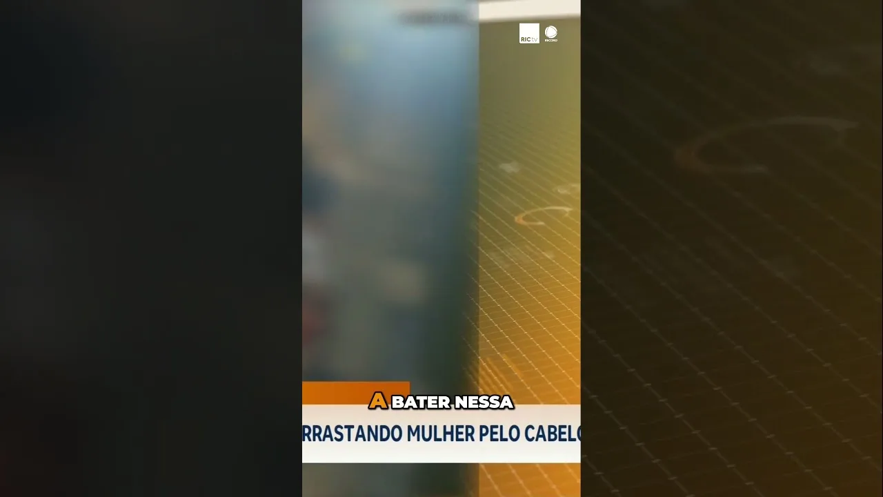 Câmeras flagram homem batendo e arrastando mulher pelo cabelo