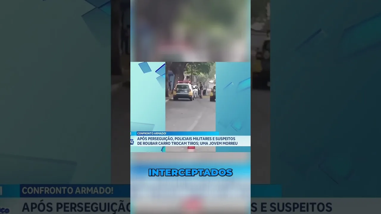 Confronto: após perseguição, policiais e suspeitos trocam tiros; uma jovem morreu