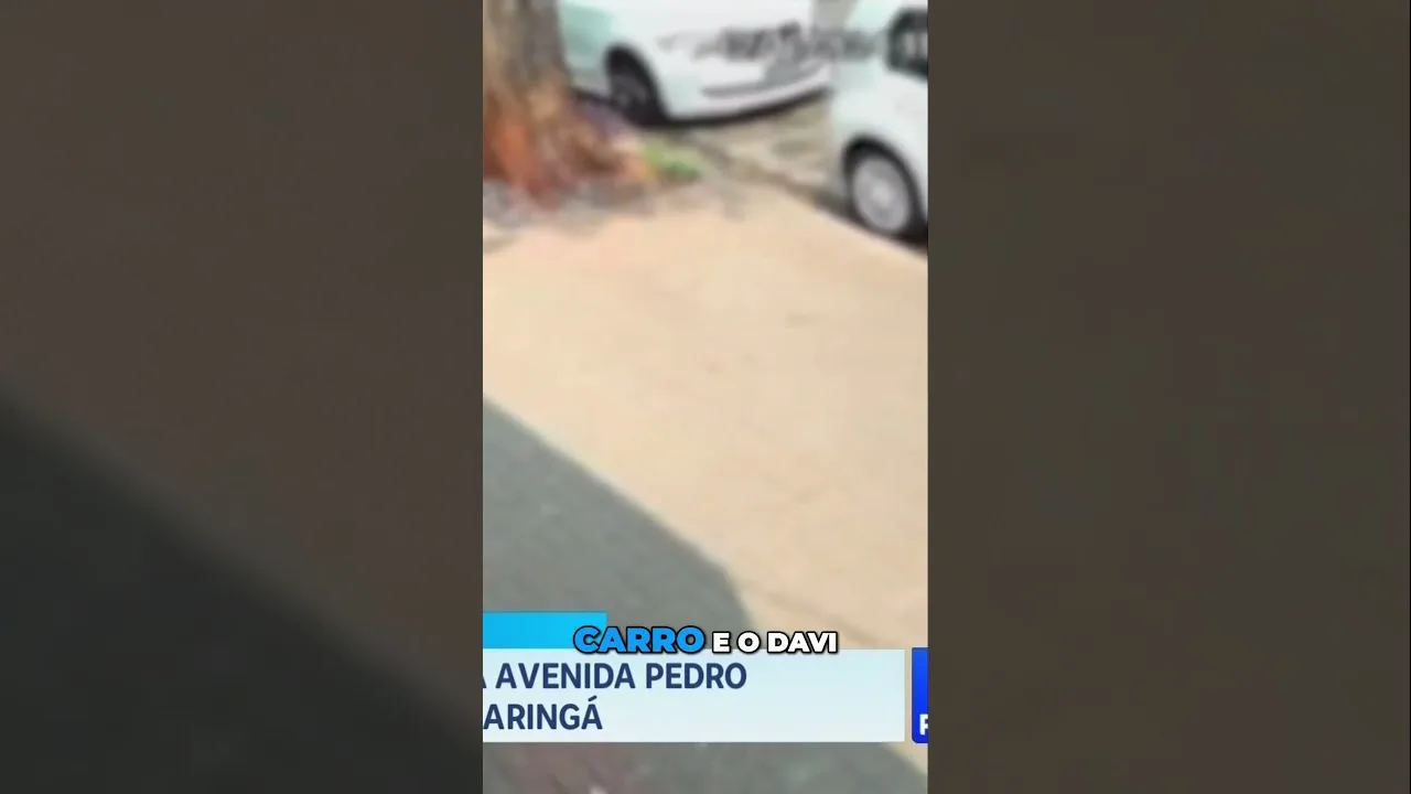 Homem tenta abordar uma mulher, em Maringá; câmera registrou a ocorrência