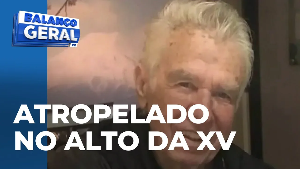 Idoso é atropelado e morre no Alto da XV. Motorista fugiu mas foi localizado