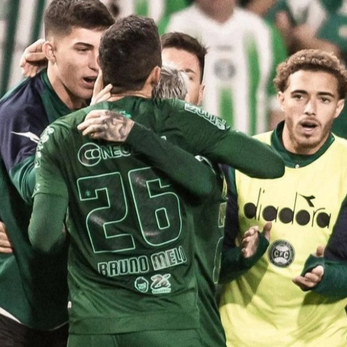 Jogadores do Coritiba