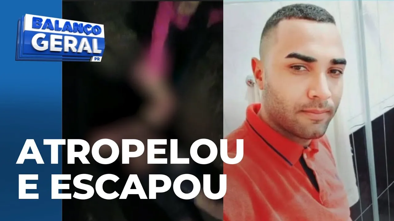 Motorista atropela rapaz, só se importa com danos no próprio carro e escapa sem ajudar!