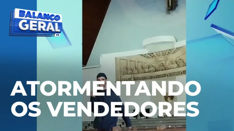 Homem atormenta comerciantes no centro e tira a paz de todos