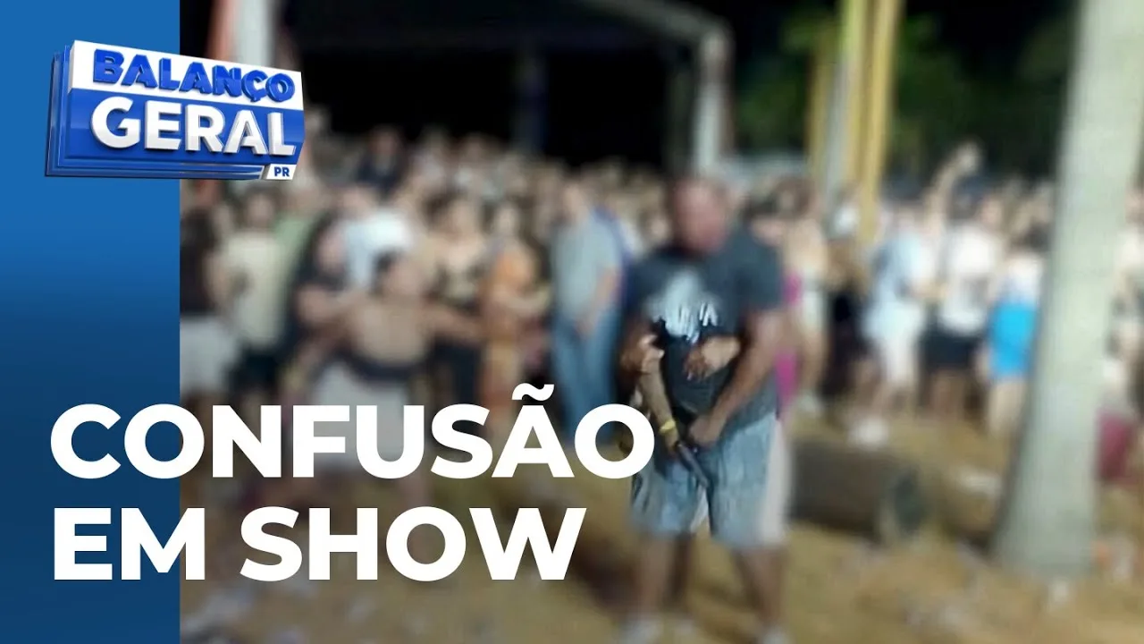 Tiroteio interrompe show da banda "Menos é Mais" em Foz do Iguaçu e duas pessoas ficam feridas
