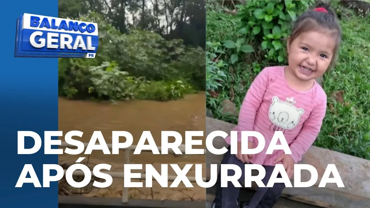 Criança de 2 anos desaparece após enxurrada invadir casa e arrastar a menina da cama