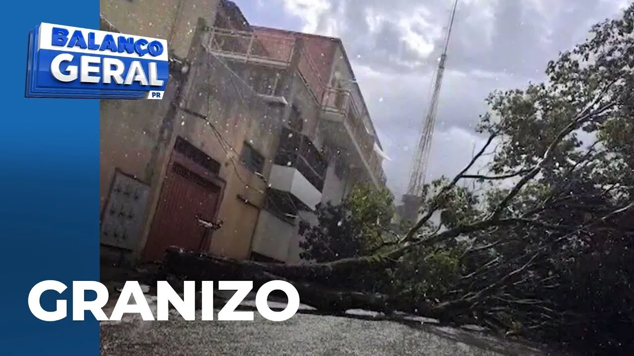 Tempestade: chuva de granizo e ventania causam estragos em Jandaia do Sul