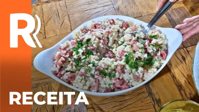 Receita do risoto de linguiça