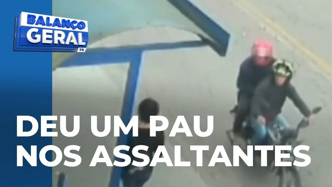 Mulher reage a assalto no litoral, derruba dois suspeitos da moto e bota os marmanjos para correr