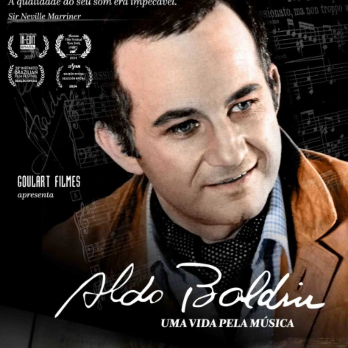 Cinemateca de Curitiba exibe "Aldo Baldin - Uma Vida pela Música"