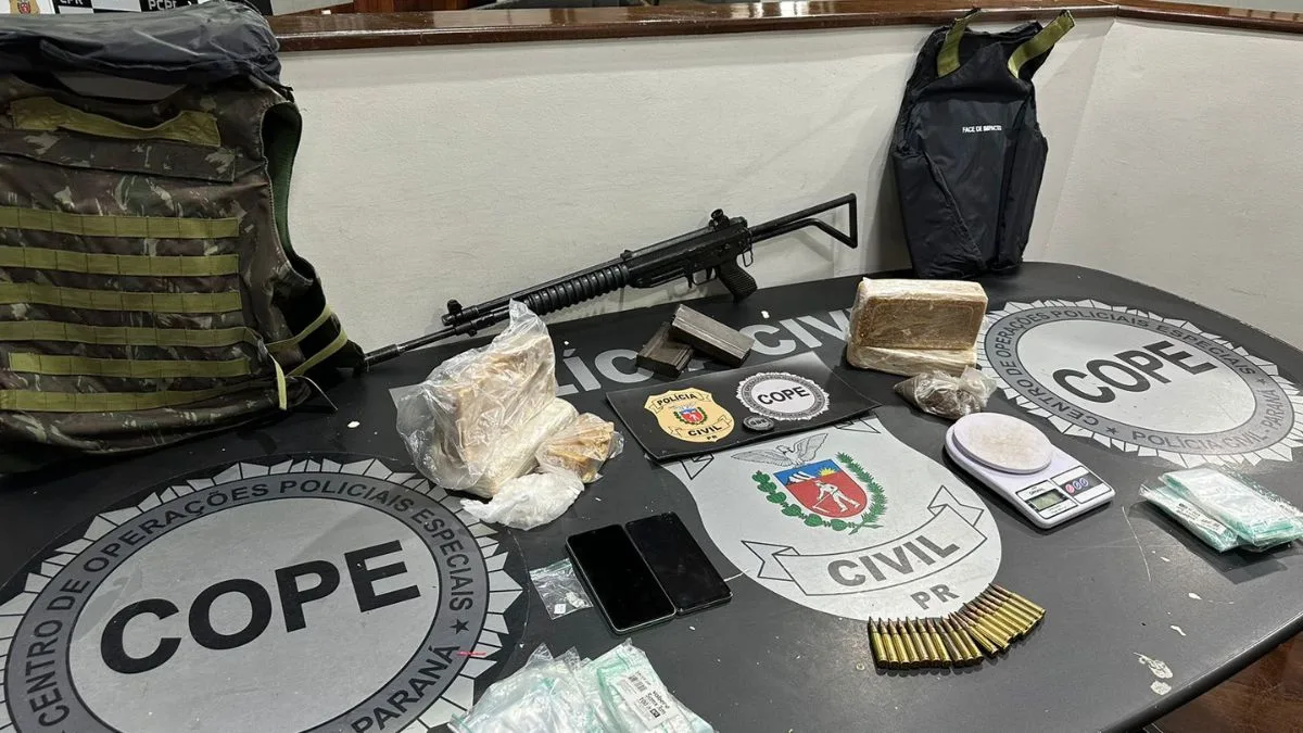 O suspeito foi encaminhado ao sistema penitenciário (Foto: Divulgação/Polícia Civil do Paraná)