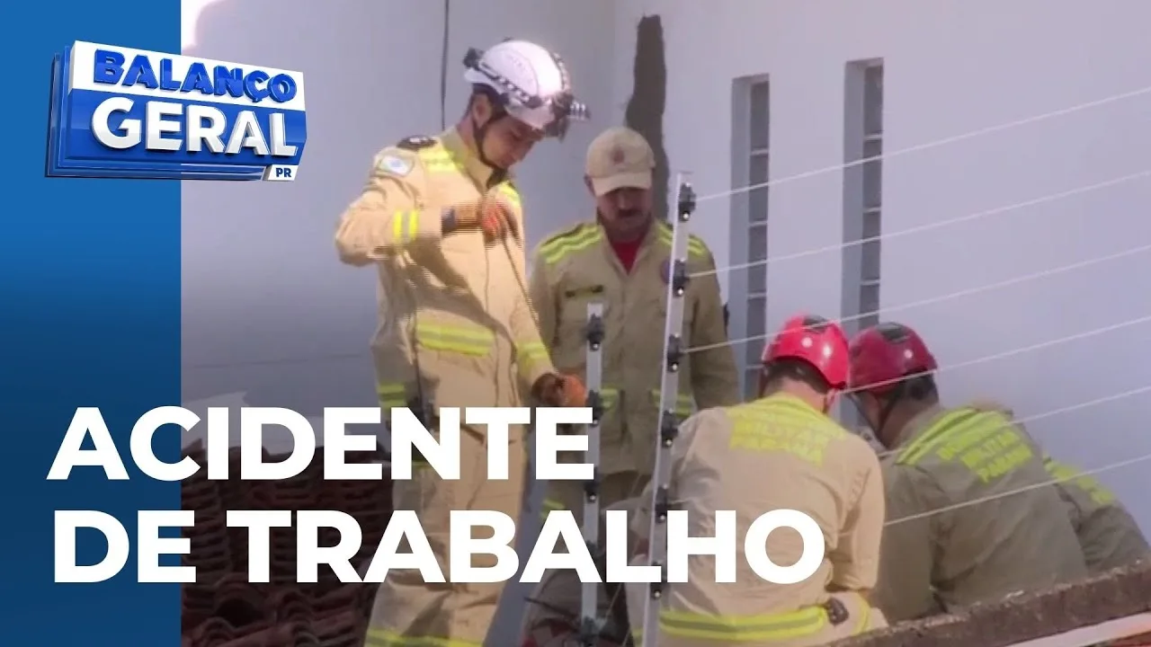 Trabalhador sofre lesão na região do quadril, após cair de telhado
