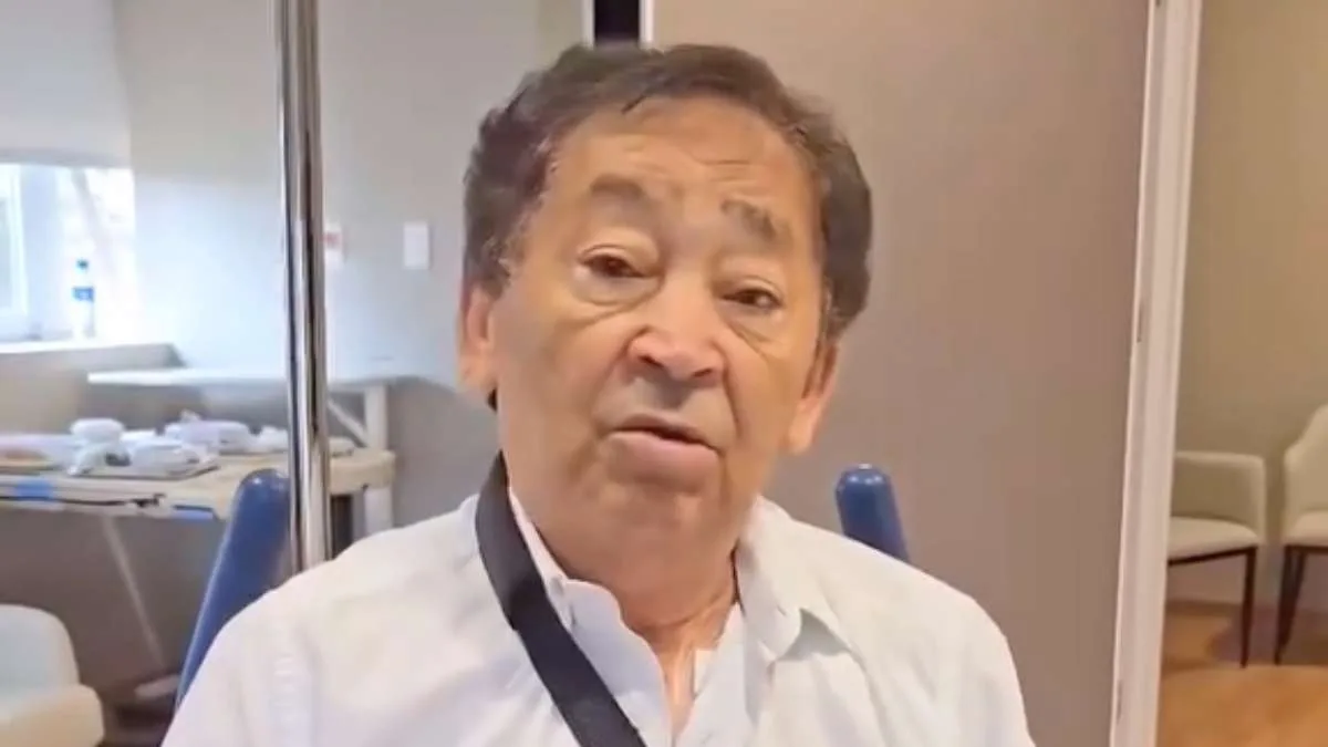 Prefeito ficou internado por 8 dias e votou após receber alta (Foto: Redes Sociais)