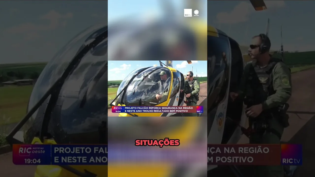 Projeto falcão reforça segurança na região de Cascavel; uso de aeronaves traz resultados positivos