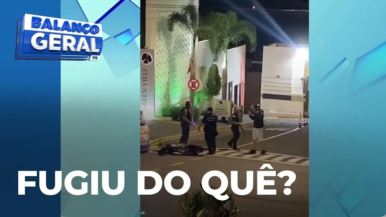 Fugiu de moto e teve que se explicar para a polícia