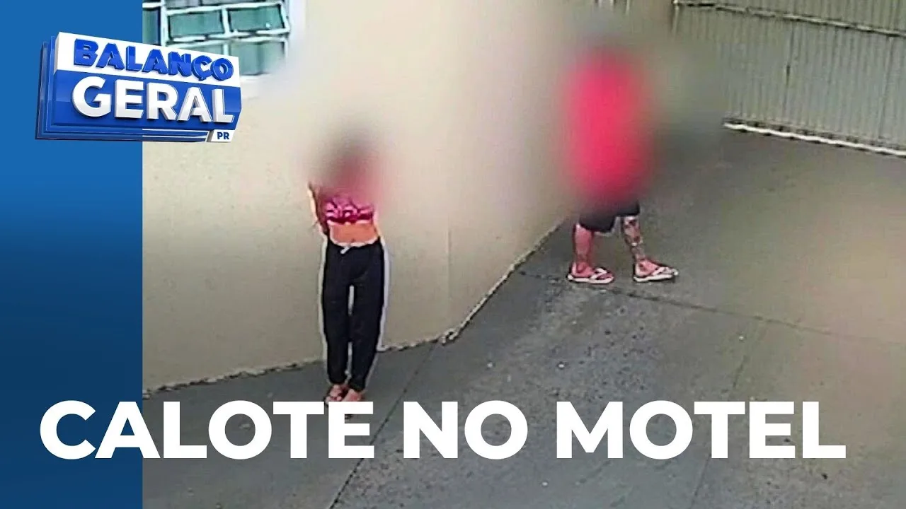 Casal pula muro de motel e sai correndo para não ter que pagar conta; imagens registraram o caso