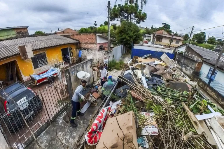 Terreno com diversos focos de criadouro do mosquito da dengue