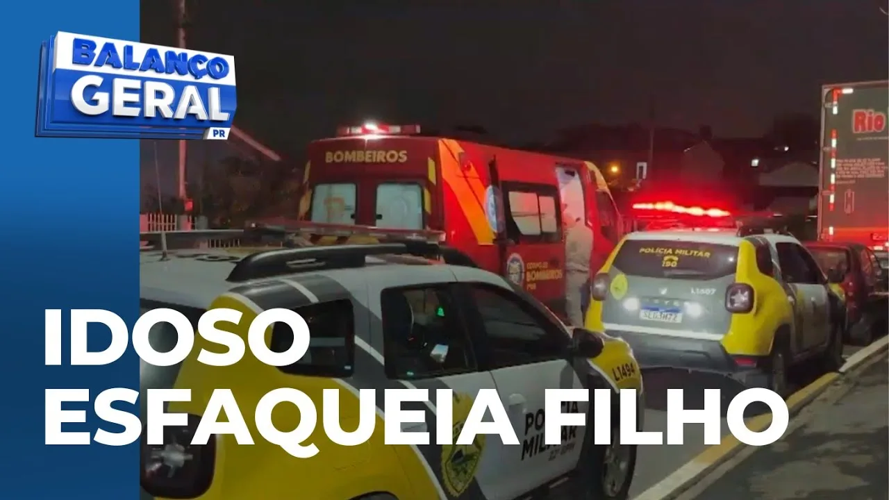 Idoso esfaqueia filho após ser agredido com soco