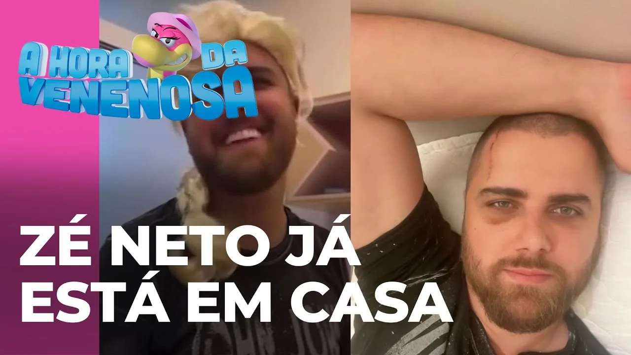 Zé Neto mostra como está a cicatriz na cabeça após acidente de quadriciclo