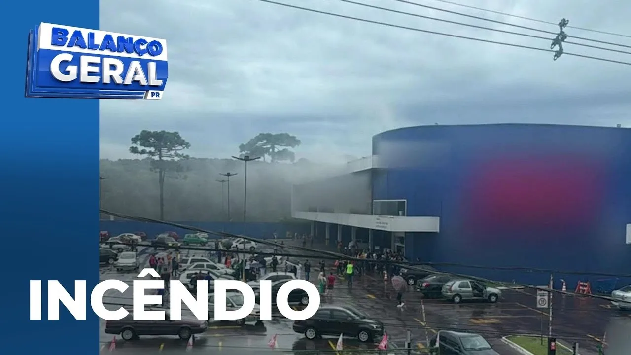 Incêndio, em atacadista da região sul de Curitiba, mobiliza o corpo de bombeiros