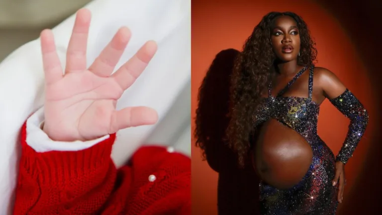 Yuri Lima e a cantora Iza publicaram a primeira imagem da filha nas redes sociais (Foto: reprodução/Instagram @iza)