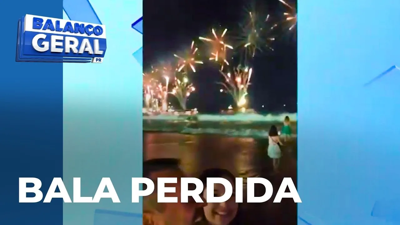 Jovem de Curitiba é atingida por tiro durante queima de fogos em Copacabana