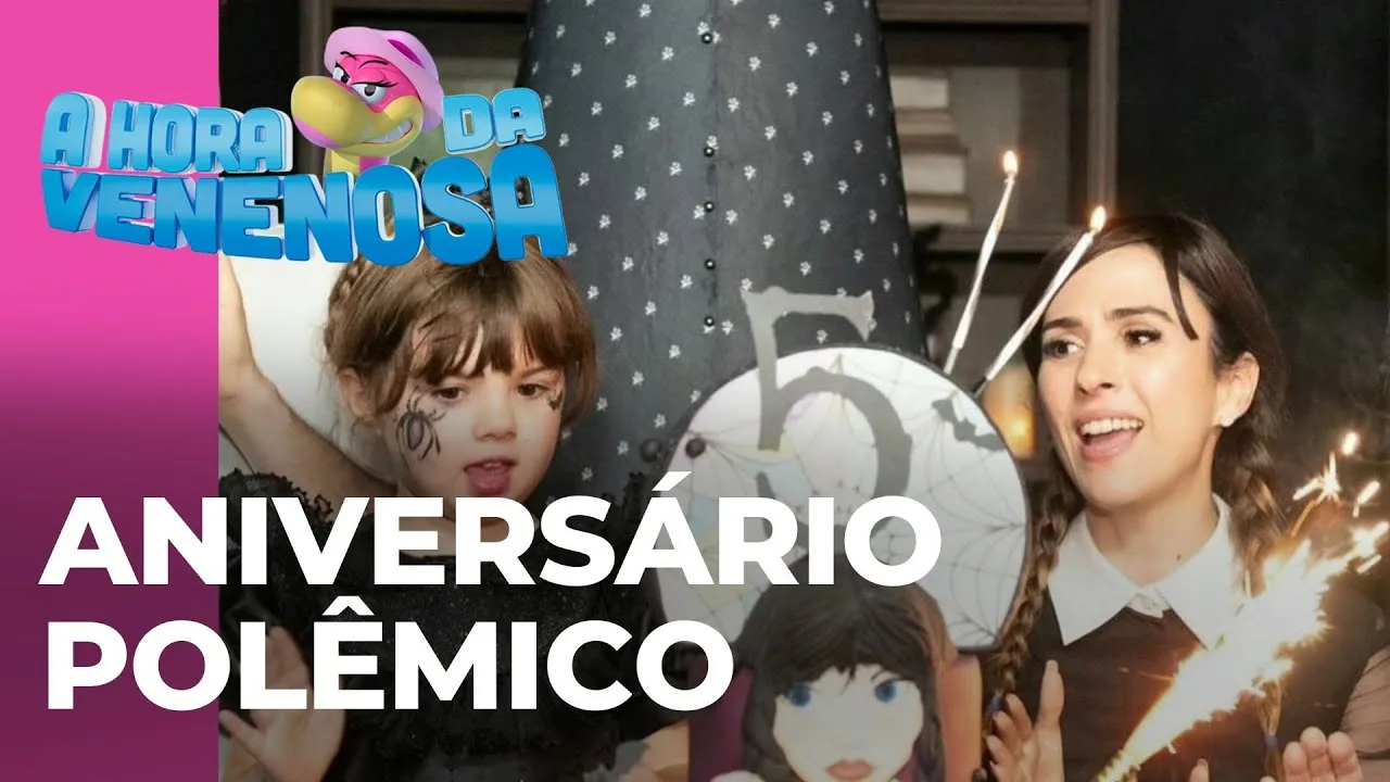Tatá Werneck dá festa de aniversário para sua filha com tema polêmico
