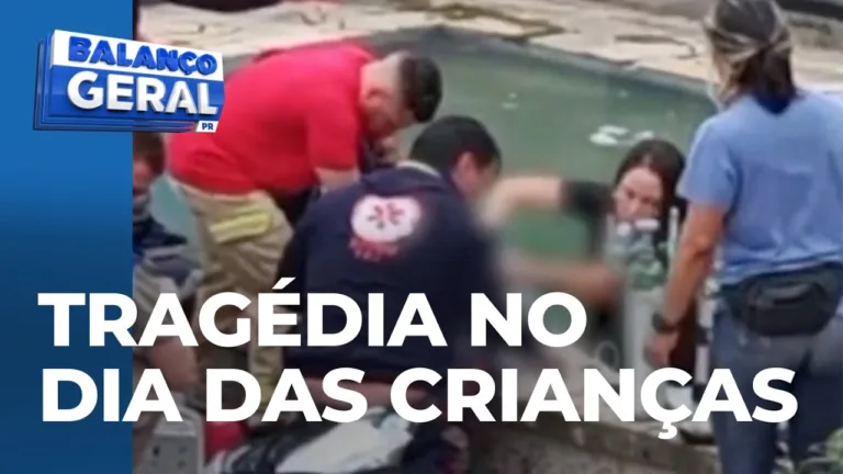Tragédia no Dia das Crianças: menino de 4 anos morre afogado em piscina
