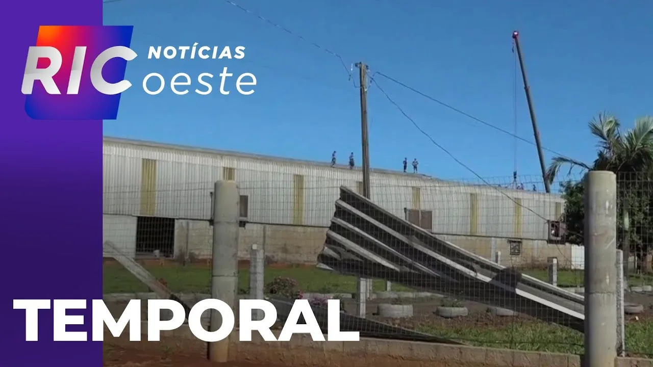 Temporal em Medianeira: ventos com mais de 80 km/h deixam prejuízo na região