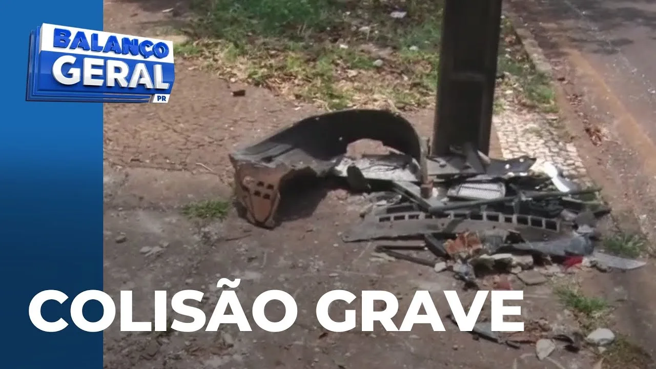 Acidente em alta velocidade: colisão com muro fere duas pessoas gravemente