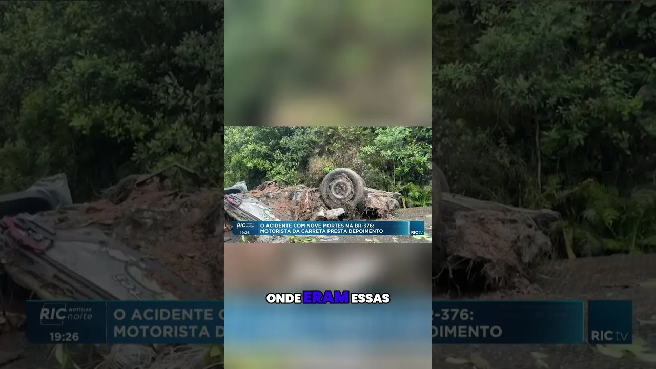 Motorista da carreta, envolvida no acidente que deixou 9 mortos na BR-376, presta depoimento