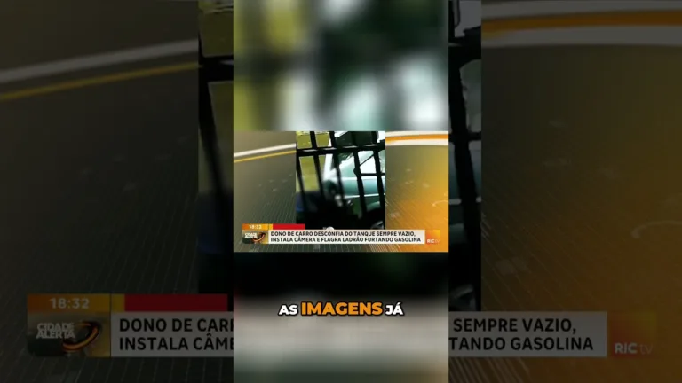 Ladrão é flagrado roubando gasolina, após dono do carro desconfiar do tanque sempre vazio