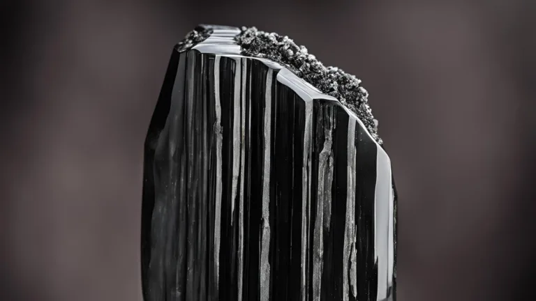 Imagem da pedra de proteção, a turmalina negra.