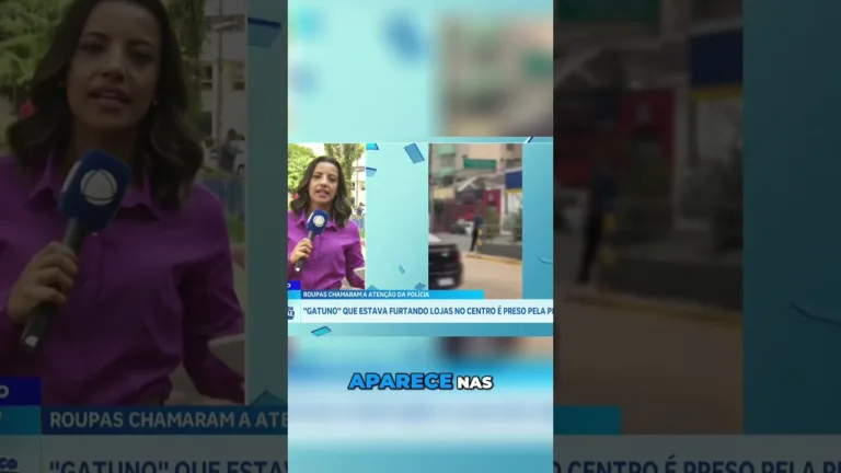 Ladrão que estava furtando lojas no centro é preso pela Polícia Militar