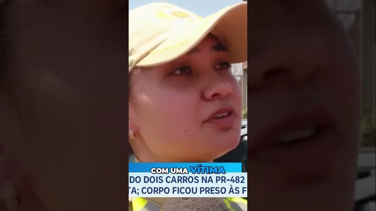 Acidente na PR-482, entre dois carros, deixa uma pessoa morta; corpo ficou preso nas ferragens