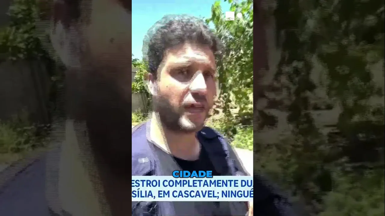 Acidente em Cascavel: Fogo consome duas residências no bairro Brasília