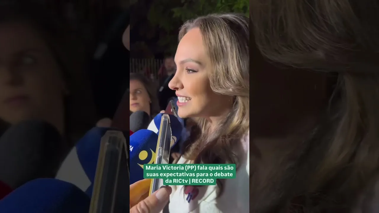 Debate RICtv: Candidata Maria Victoria (PP) fala quais são suas expectativas
