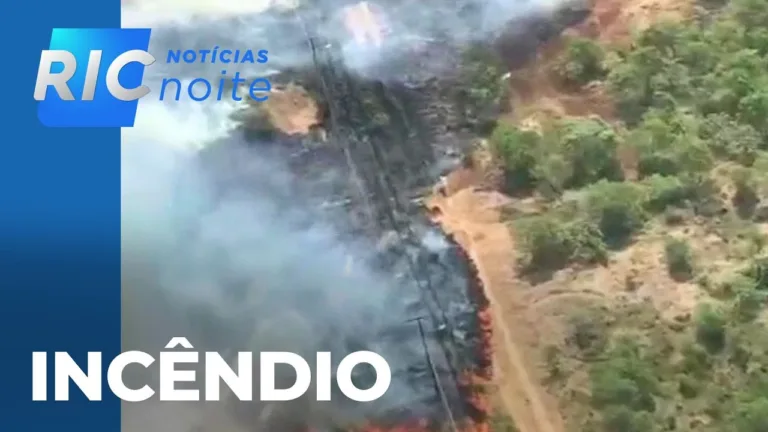 Avião é acionado para combater incêndio, em área militar do município de Palmeira