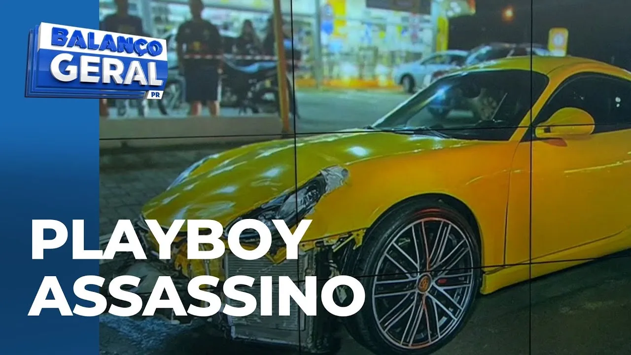 Motorista de Porsche fura sinal, bate em moto e mata jovem