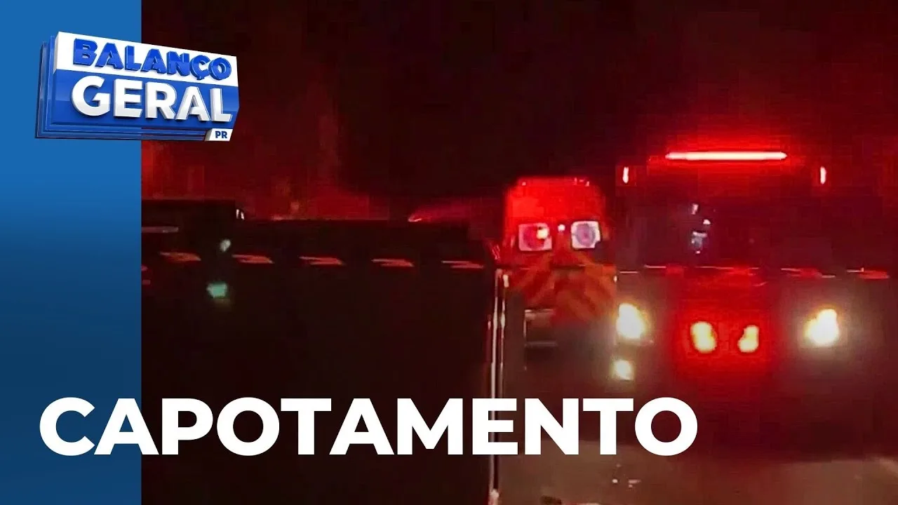 Motorista fica em estado grave ao ser ejetado em capotamento com Kombi, em Umuarama