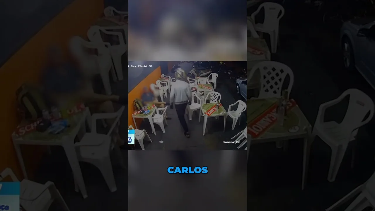 Câmera mostra o momento em que homem é baleado em bar; este morreu no hospital