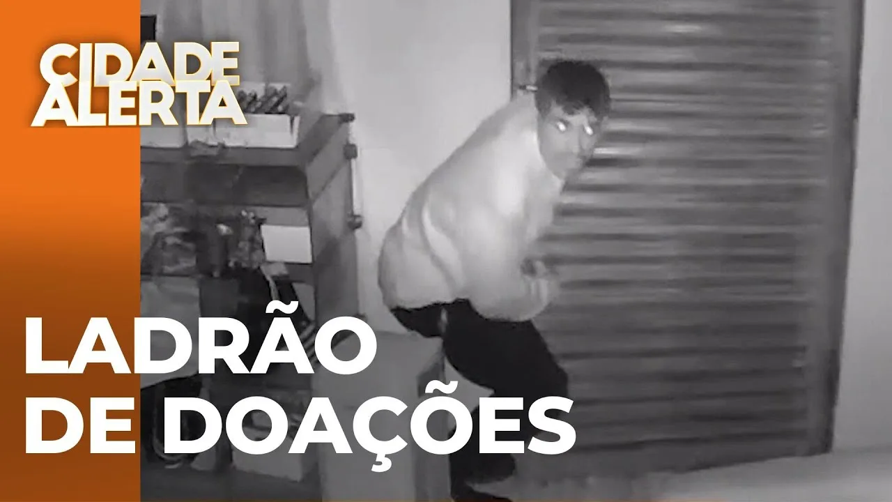 Entidade é arrombada e ladrão furta alimentos que seriam doados a famílias carentes