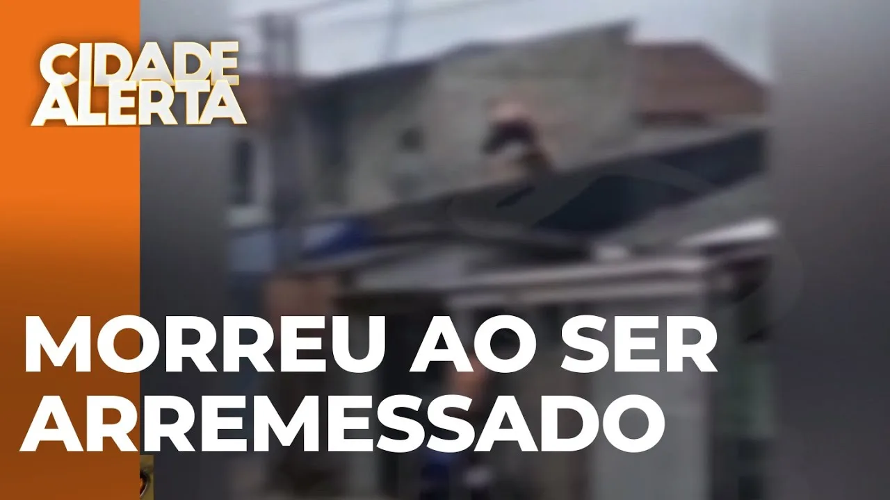Homem de 39 anos morreu após ser arremessado de telhado