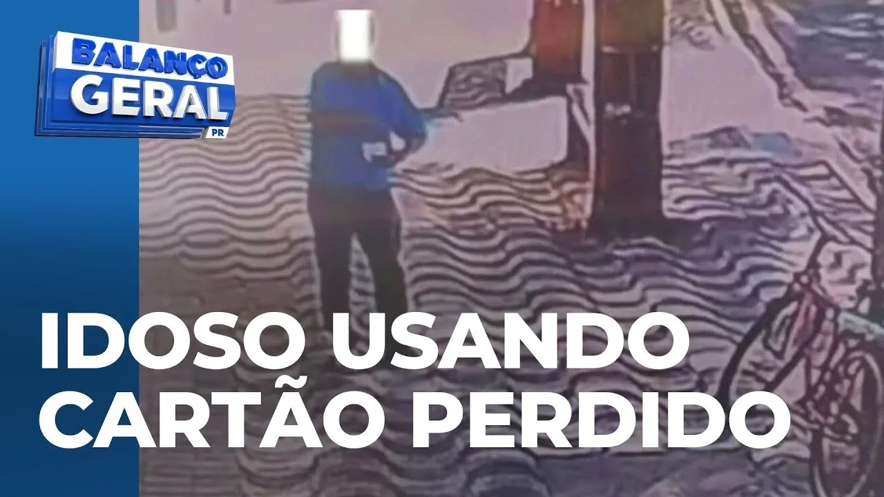 Idoso é flagrado tentando usar cartão achado em uma carteira perdida