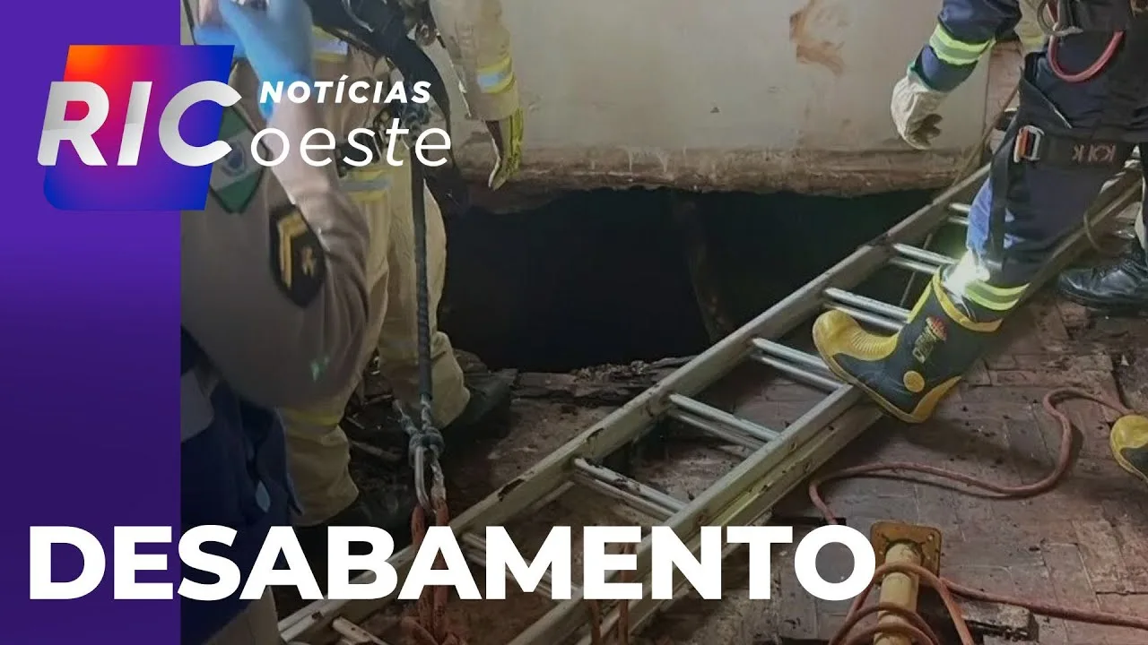 Desabamento em Corbélia: mãe e filha caem em fossa, após chão da cozinha ceder