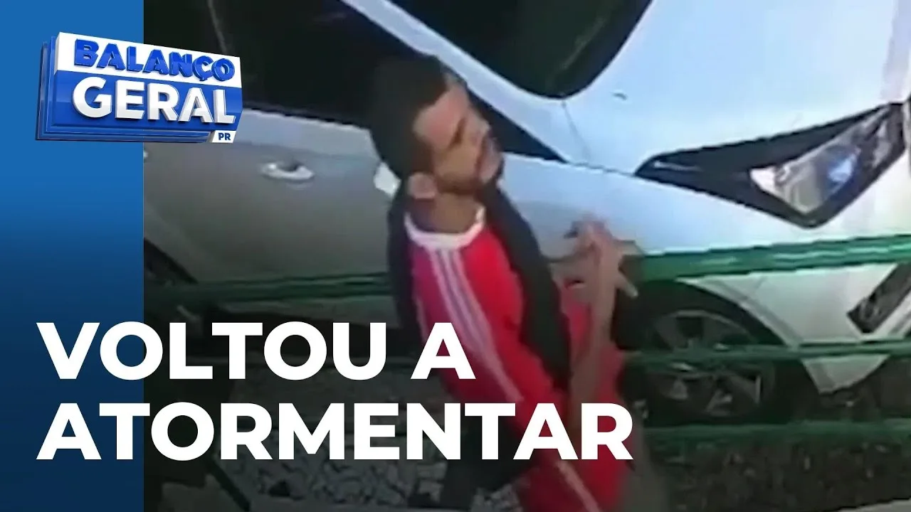 Logo após ser solto, ‘noiado’ volta a atormentar o comércio da cidade